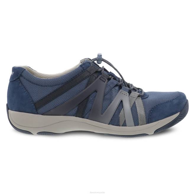 zapatillas de deporte y al aire libre Dansko 4FJX217 henriette mujer ante azul marino - Image 2
