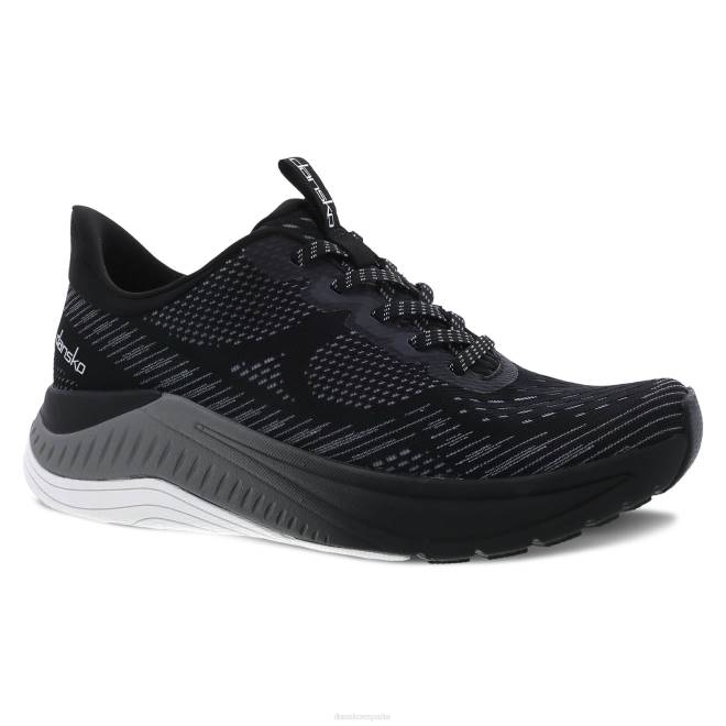 zapatillas de deporte y al aire libre Dansko 4FJX219 peonía mujer malla negra - Image 1