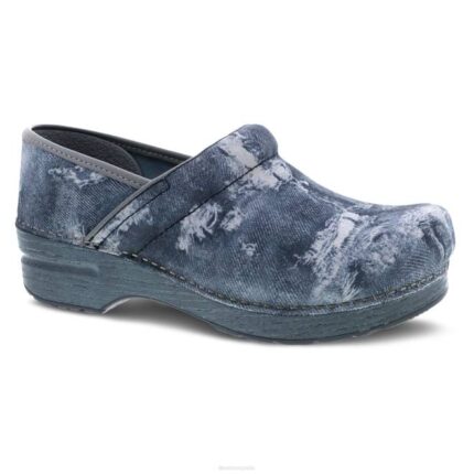 zuecos Dansko 4FJX285 profesional mujer cuero de mezclilla