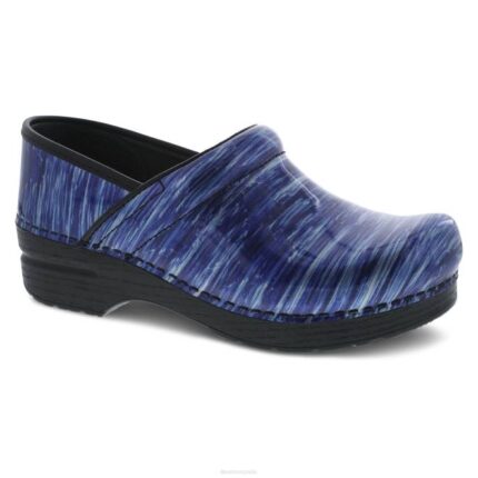 zuecos Dansko 4FJX30 profesional mujer patente de agua azul