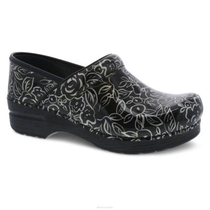 zuecos Dansko 4FJX32 profesional mujer charol rosa metalizado