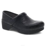 zuecos Dansko 4FJX38 es profesional mujer estampado floral negro