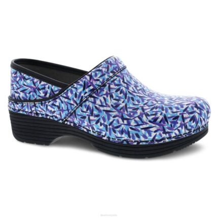 zuecos Dansko 4FJX43 es profesional mujer tablero de cuero azul