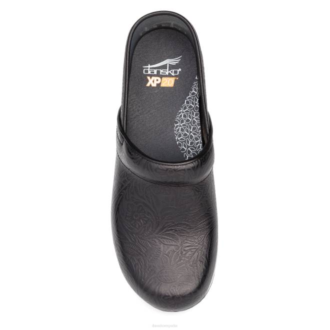 zuecos Dansko 4FJX4 XP 2.0 mujer estampado floral negro - Image 5