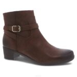 botas y botines Dansko 4FJX226 Cagney mujer ante marrón bruñido