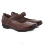 Mary Janes Dansko 4FJX152 cervatillo mujer becerro castaño bruñido