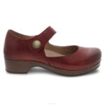 Mary Janes Dansko 4FJX154 beatriz mujer rojo ceroso bruñido - Image 2