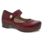 Mary Janes Dansko 4FJX154 beatriz mujer rojo ceroso bruñido