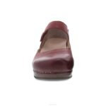 Mary Janes Dansko 4FJX154 beatriz mujer rojo ceroso bruñido - Image 3