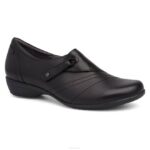 Mary Janes Dansko 4FJX251 franny amplia mujer napa fresada negra