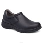mocasines y slip-on Dansko 4FJX275 wynn hombres negro liso
