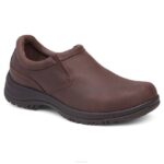 mocasines y slip-on Dansko 4FJX276 wynn hombres marrón angustiado