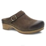 mules y slip-ons Dansko 4FJX165 baya mujer nubuck bruñido en forma de seta