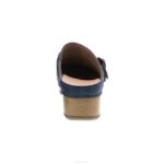 mules y slip-ons Dansko 4FJX167 baya mujer plena flor bruñida azul marino - Image 5