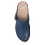 mules y slip-ons Dansko 4FJX167 baya mujer plena flor bruñida azul marino - Image 6