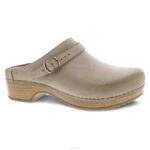 mules y slip-ons Dansko 4FJX168 baya mujer ostra molida bruñida