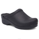 mules y slip-ons Dansko 4FJX171 sonia mujer negro aceitado