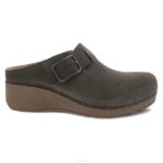 mules y slip-ons Dansko 4FJX184 caia mujer nubuck topo molido - Image 2
