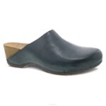 mules y slip-ons Dansko 4FJX186 Talulah mujer denim fresado bruñido