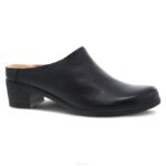 mules y slip-ons Dansko 4FJX290 llevar mujer nubuck negro bruñido