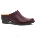 mules y slip-ons Dansko 4FJX291 llevar mujer nubuck vino bruñido