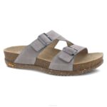 sandalias Dansko 4FJX102 diana mujer gamuza de piedra