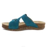 sandalias Dansko 4FJX103 diana mujer ante verde azulado - Image 2