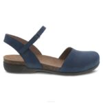 sandalias Dansko 4FJX104 serbal mujer Nubuck molido azul marino - Image 2