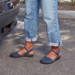 sandalias Dansko 4FJX104 serbal mujer Nubuck molido azul marino - Image 3
