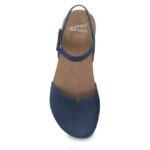 sandalias Dansko 4FJX104 serbal mujer Nubuck molido azul marino - Image 6