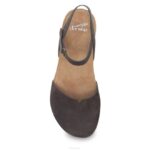 sandalias Dansko 4FJX107 serbal mujer nubuck molido con chocolate - Image 5