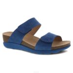 sandalias Dansko 4FJX149 loco mujer Nubuck fresado azul