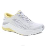 zapatillas de deporte y al aire libre Dansko 4FJX199 paso mujer malla blanca/amarilla