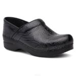 zuecos Dansko 4FJX21 profesional mujer labrado negro