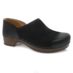 zuecos Dansko 4FJX229 brena mujer ante negro bruñido