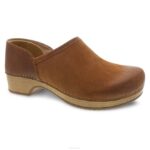 zuecos Dansko 4FJX230 brena mujer ante bronceado bruñido