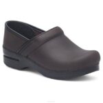 zuecos Dansko 4FJX237 amplio profesional mujer marrón antiguo aceitado