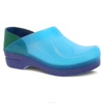 zuecos Dansko 4FJX26 profesional mujer azul translúcido