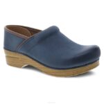 zuecos Dansko 4FJX33 profesional mujer nubuck bruñido de mezclilla