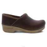 zuecos Dansko 4FJX34 profesional mujer marrón aceitado pull up