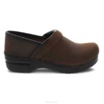 zuecos Dansko 4FJX46 profesional personalizado mujer marrón antiguo aceitado