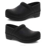 zuecos Dansko 4FJX49 amplia personalizada pro mujer negro aceitado - Image 3