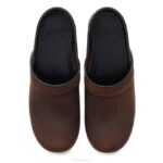 zuecos Dansko 4FJX50 amplia personalizada pro mujer marrón antiguo aceitado - Image 4