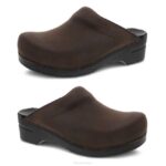zuecos Dansko 4FJX53 Carlos personalizado mujer marrón antiguo aceitado - Image 3