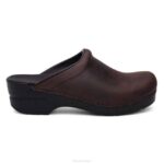 zuecos Dansko 4FJX55 sonia personalizada mujer marrón antiguo aceitado