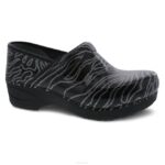 zuecos Dansko 4FJX9 XP 2.0 mujer patente de ondas de brillo